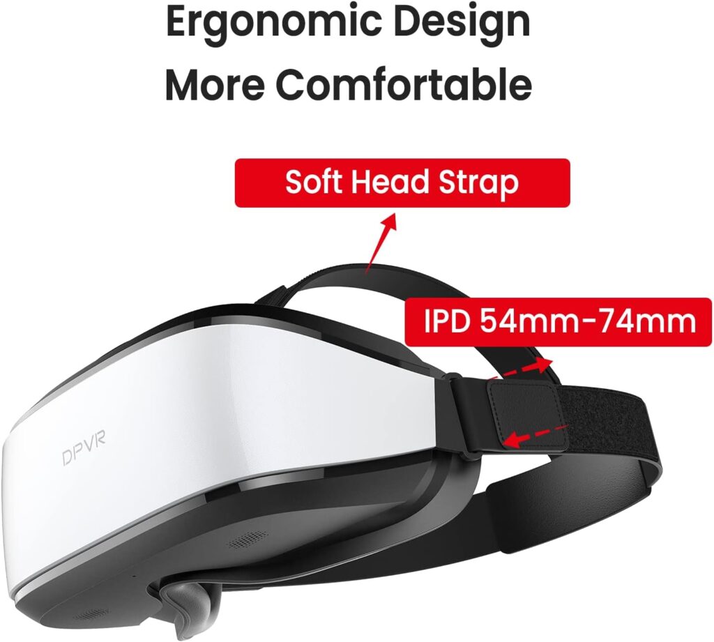 DPVR E3C Virtual Reality Headset, VR Set for Business of Egg Seats Headset, VR Simulator Riders, VR Moto, Time Machine 6 Seats and VR Flying, VR Headsets Not for Personal User and VR Games