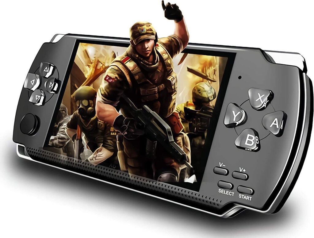Handheld Game Console, Built-in 1200 Games 4.3ââ HD Screen Retro Gaming System, Support TV Output, Portable Rechargeable Game Console with Dual Joystick, Best Gift for Kids and Adult