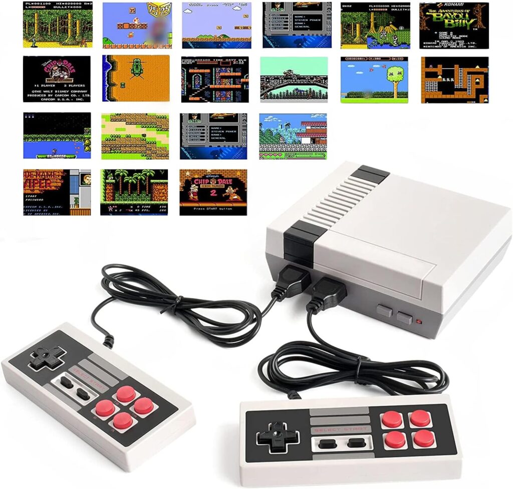 SFABF Classic Edition Mini Retro Game Console,AV Output Plug  Play Classic Mini Video Games, Built-in 620 Games with 2 Classic Controllers, Birthday Gifts Choice for Children/Adults