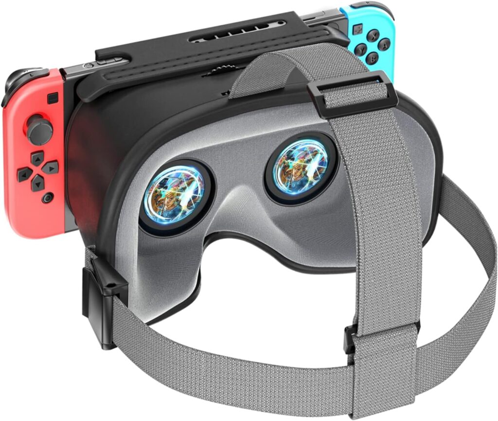 Switch VR Headset Compatible with Nintendo Switch  OLED, Upgraded with Adjustable HD Lenses, Virtual Reality Glasses for Original Nintendo Switch  Switch OLED Model, Switch VR Kit, Switch 3D Goggles