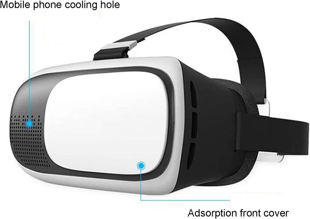 Smart VR Headset 3D Glasses, Intelligent Virtual Reality 3D Glasses Headset Helmets Game Handle Set Wireless Bluetooth Connection for Android/iOS/PC