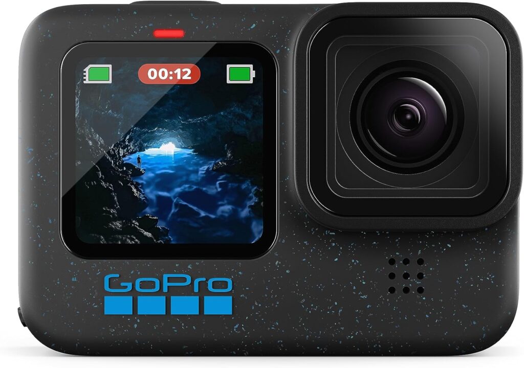 GoPro HERO12 Black - Waterproof Action Camera with 5.3K60 Ultra HD Video, 27MP Photos, HDR, 1/1.9 Image Sensor, Live Streaming, Webcam, Stabilization