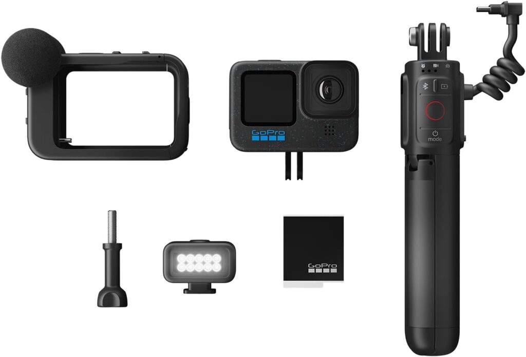GoPro HERO12 Black - Waterproof Action Camera with 5.3K60 Ultra HD Video, 27MP Photos, HDR, 1/1.9 Image Sensor, Live Streaming, Webcam, Stabilization