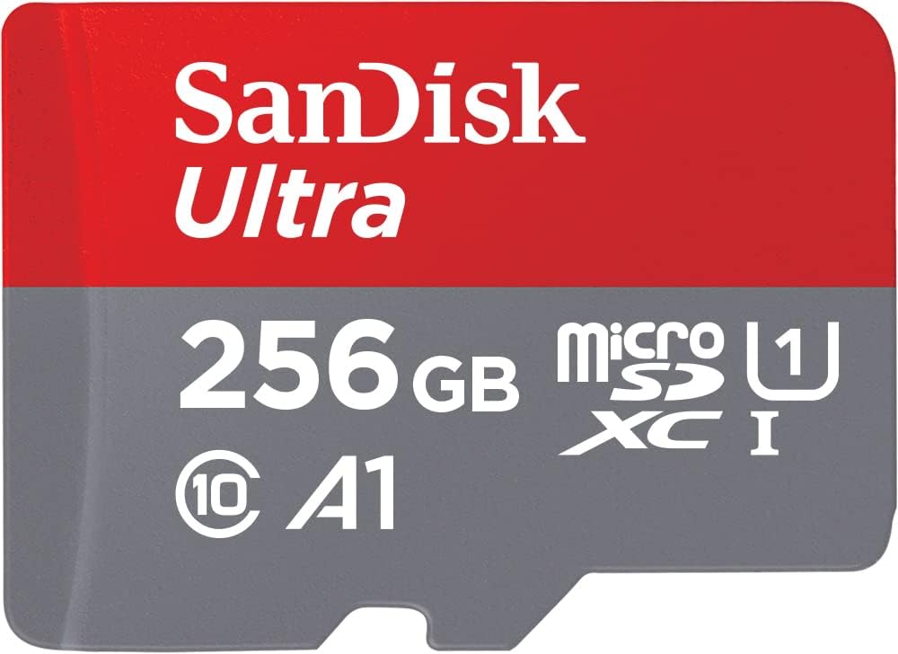 SanDisk 256GB Ultra microSDXC UHS-I Memory Card with Adapter - Up to 150MB/s, C10, U1, Full HD, A1, MicroSD Card - SDSQUAC-256G-GN6MA : Electronics