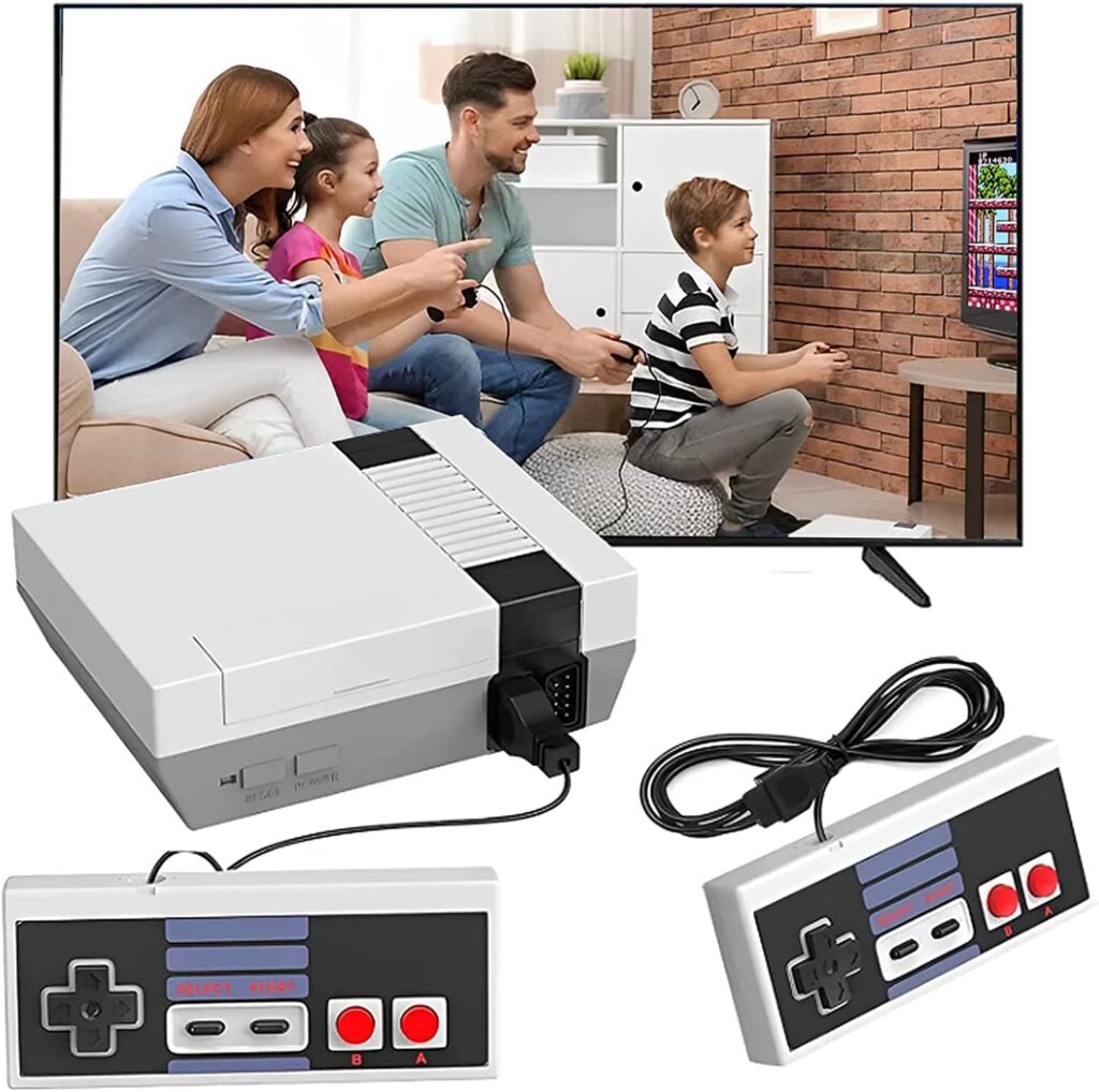 2024 New Retro Game Console,Mini Classic Game Console,Game Consoles with Built in Games,Retro Gaming Console,Mini Classic Game System Built-in 650 Classic Handheld Games with 2 Classic Controllers